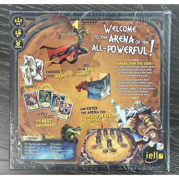 Arena for the Gods Board Game by Maxime Rambourg 2017 Iello, New and Sealed - Picture 2 of 10